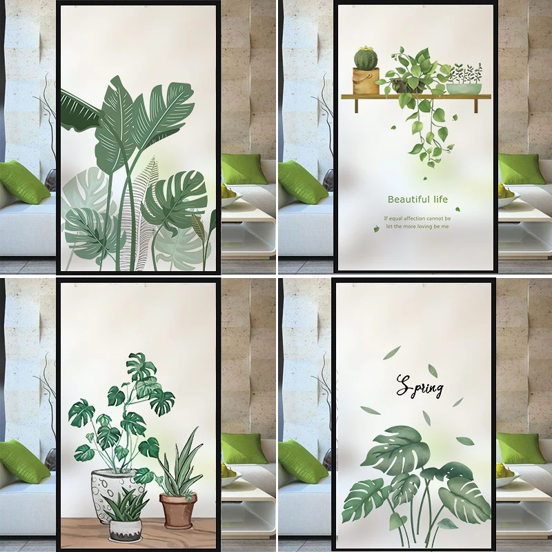 Wholesaler Supplies Customizable 10 Home Power Frosted Window Stickers Glow Funny Waterproof Removable Frosted Window Sticker