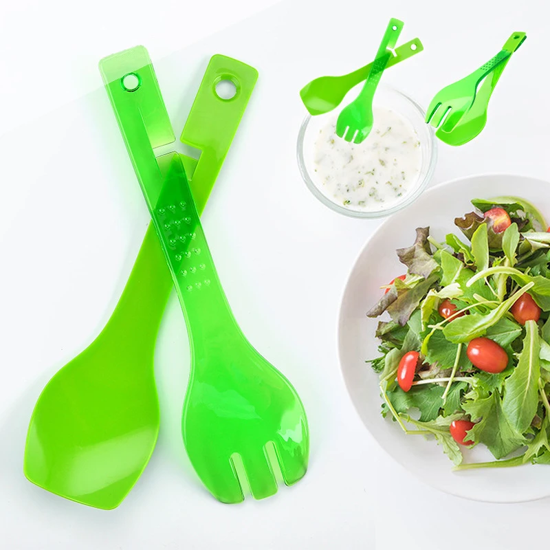 New design Detachable salad clip Plastic Spork in the kitchen