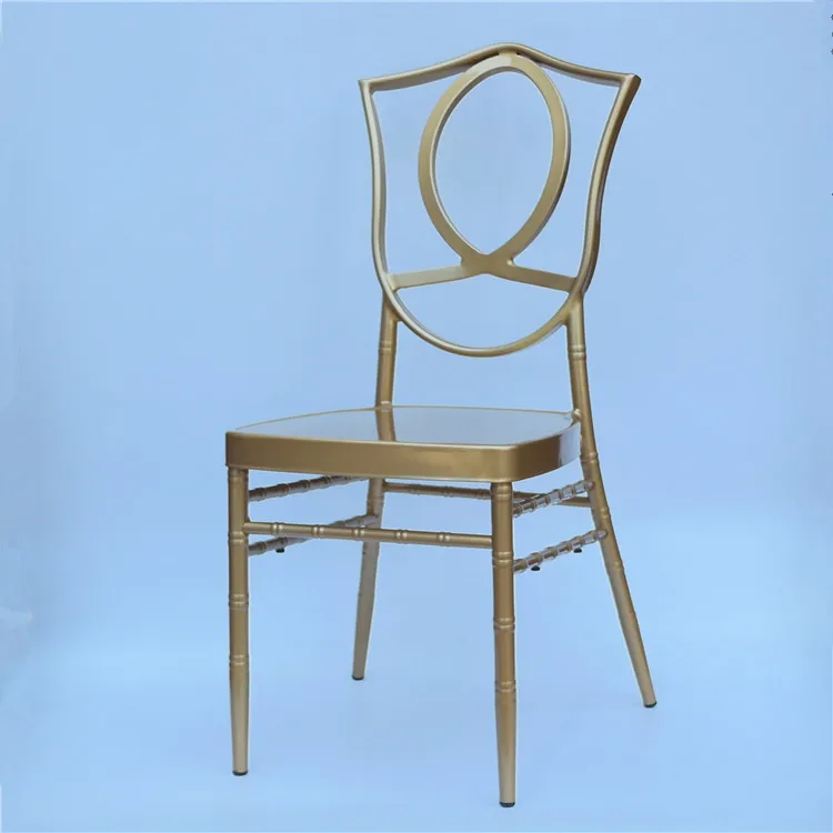 Ghana rental outdoor wedding decortaiton gold metal chairs for events