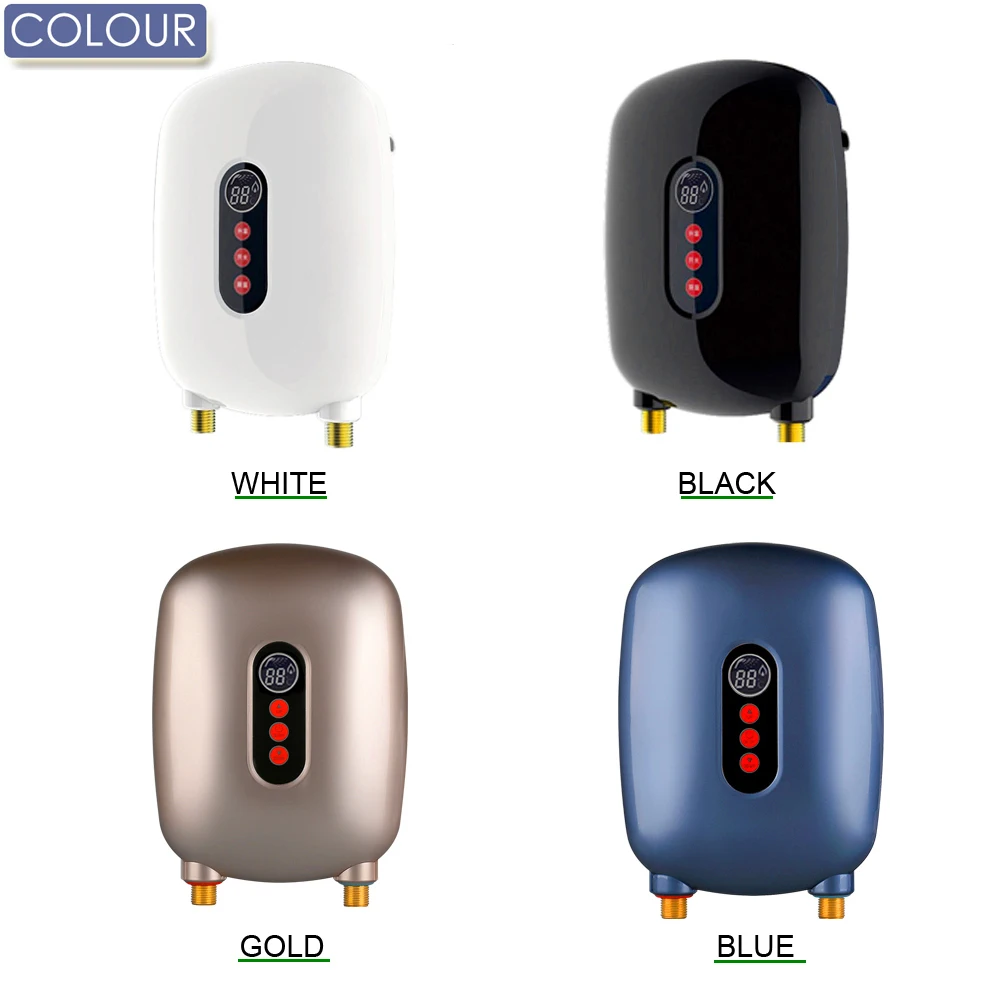 2022 High Quality Digital Tankless Hot Water Geyser Mini Smart Instant Electric Shower Water Heater