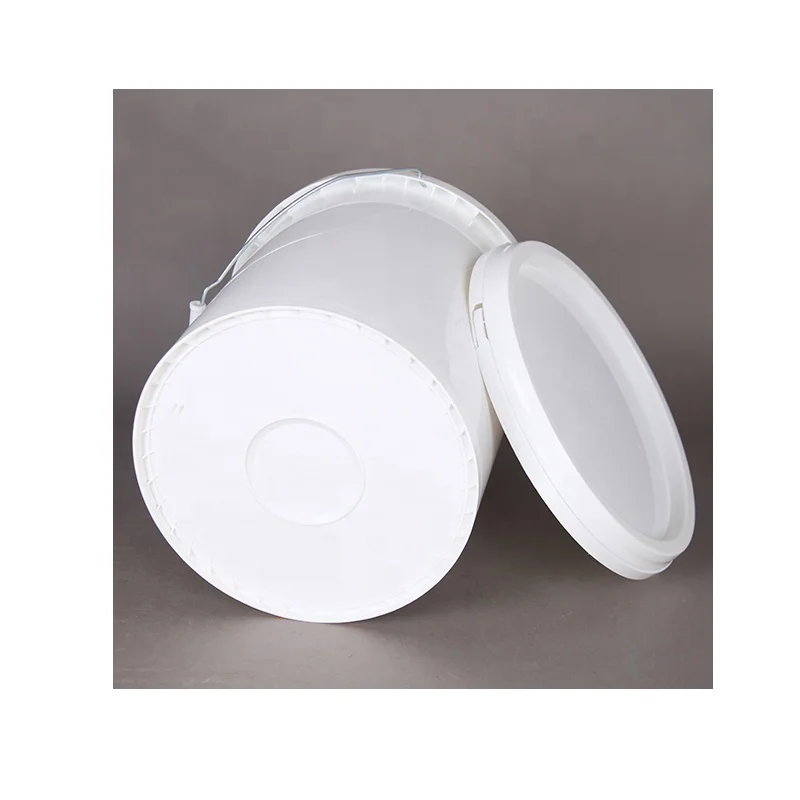 Custom Print and Color 20L Plastic Paint Bucket  IML Food Grade Food Storage 5 Gallon Round Pail with Flat Lid