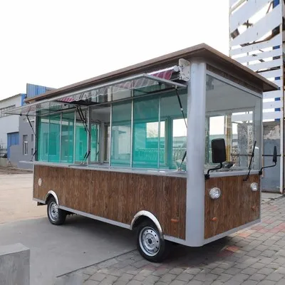 Custom Contemporary Steel Structure Mobile Snack Cart Fully Enclosed Dining Trailer Outdoor Shop Use Hot Selling Commercial Use