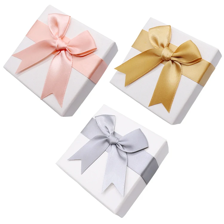 JOJO Factory Direct Custom Fashion Sponge Ribbon Big Bowknot Jewelry Box