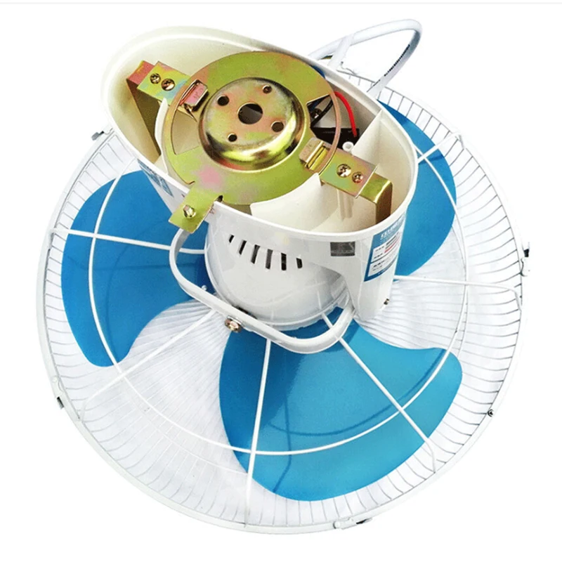 16 inch 360 Degree Indoor Garage Silent Wall Mount Air Cooling Roof Fan Home Office Electric Oscillating Orbit Ceiling Fan