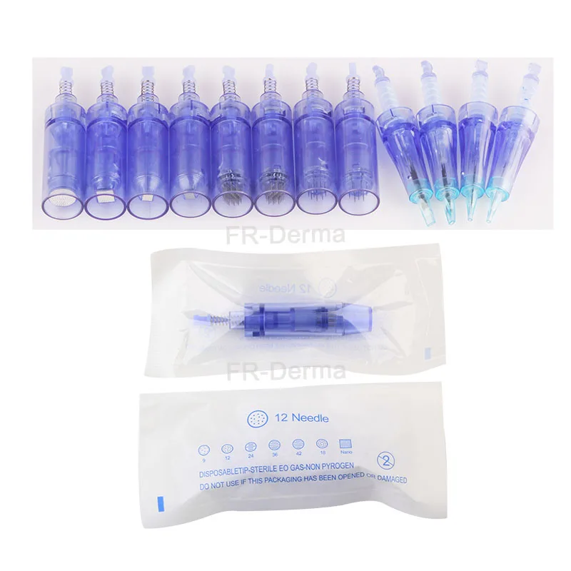 FR Auto microneedling needles disposable titanium Derma pen Needle cartridge for Mesotherapy