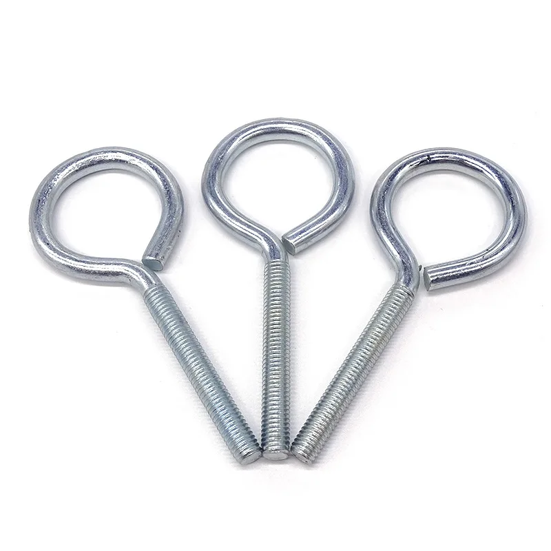 ANGSI Fastener DIN580 DIN444 stainless steel closed shoulder pattern machinery bent lifting swing eye bolts with nuts M8