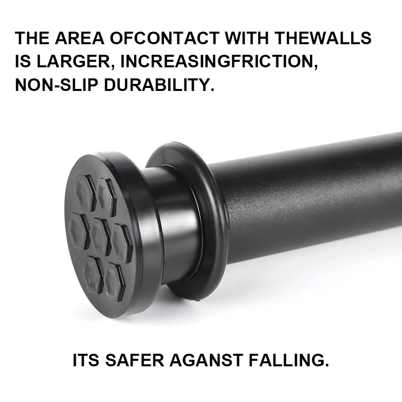 Amazon Hot Telescopic No Drill Anti-rust Resistance Stainless Steel Curtain Rods Multi-purpose Adjustable Shower Curtain Rods