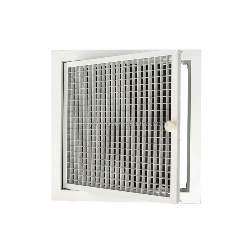 Square fixable core white return rust proof hvac vent duct cover adjustable air grille