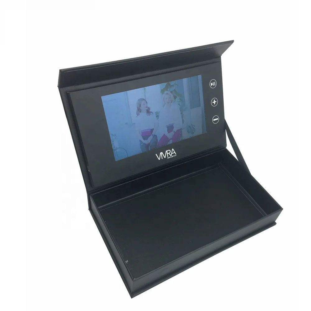 Cote Luxury Paper Craft With Lcd Display Wholesale Wedding Invitation Box