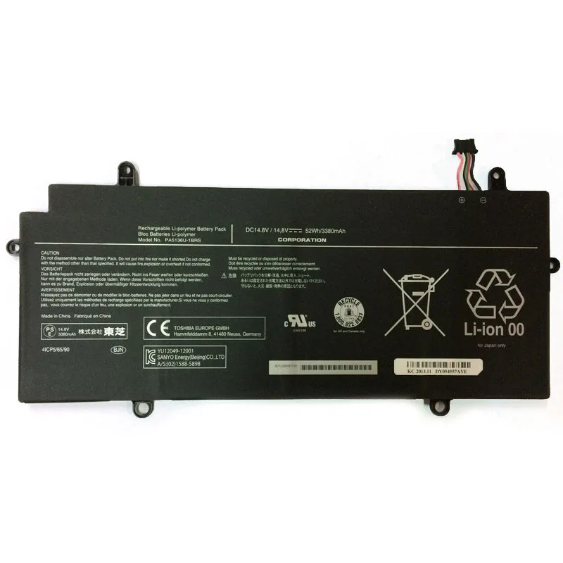 
Original rechargeable pa5136u-1brs laptop battery li-ion 14.8v 52wh for toshiba pa5136u-1brs tablet pc notebook 