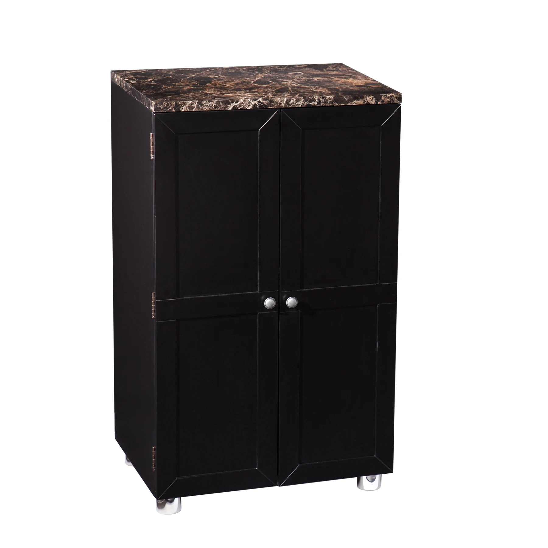
Classy And Convenient Contemporary Anywhere Small Bar Cabinet With Marble Countertop 