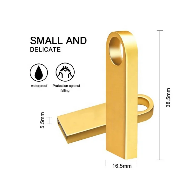 Customs branded Cheapest 8gb 16gb 32gb 64gb silver gold color mini metal usb flash drive