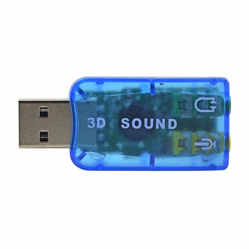 Лидер продаж мини внешняя звуковая карта Usb 5 1 каналов адаптер для звуковой карты 3 мм интерфейс микрофона и наушников ПК