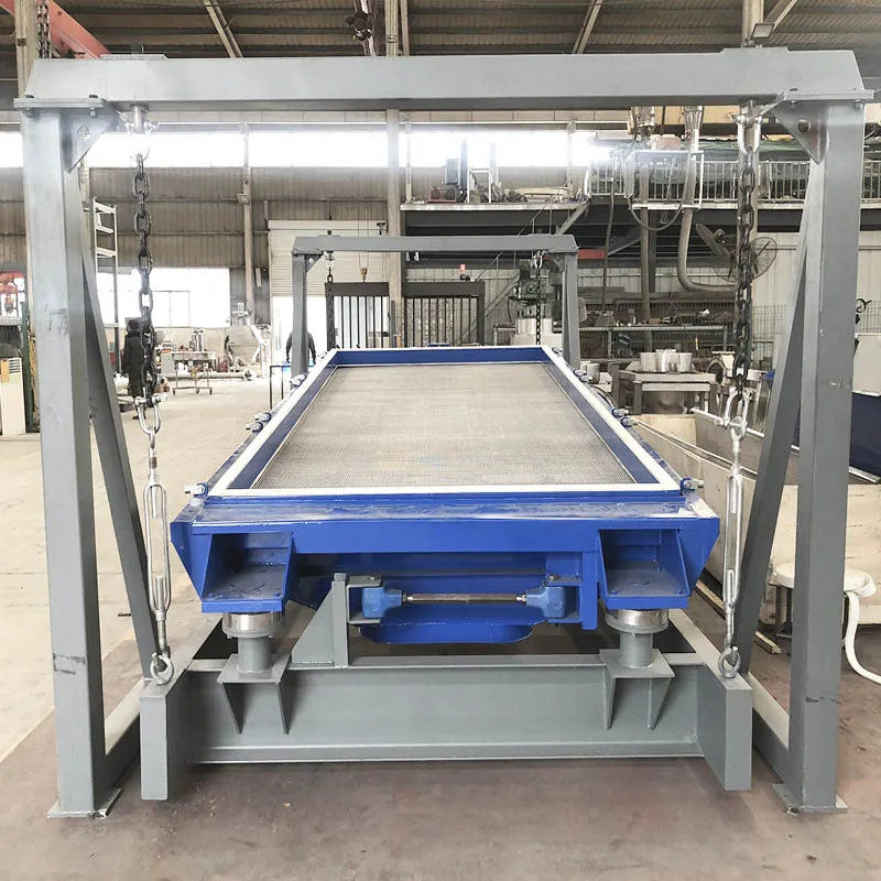 Большая электрическая скрининговая машина для шахтного песка прямоугольная вращающаяся вибрационная сетка стальная конструкция строительства