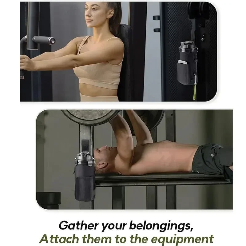 BSCI Certified Customized Adjustable Magnetic Gym Water Bottle Holder Bag Fashion Bottle Sleeve Bag Sports Water Bottle Bag