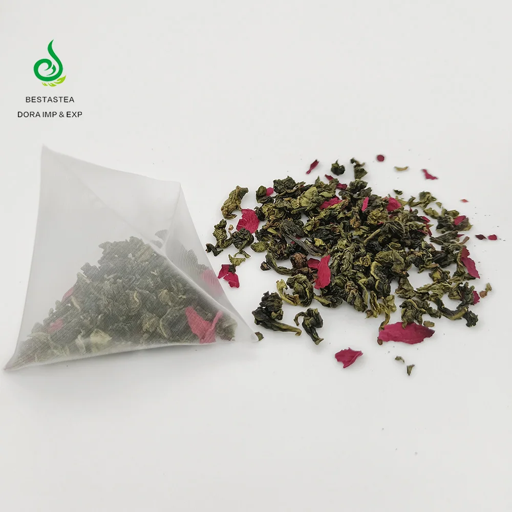 Factory Bulk Supply New Coming Rose Flavor Oolong Tea Chinese Meigui Wulong Cha Flavor Tea Bag Rose Flavored Teabags