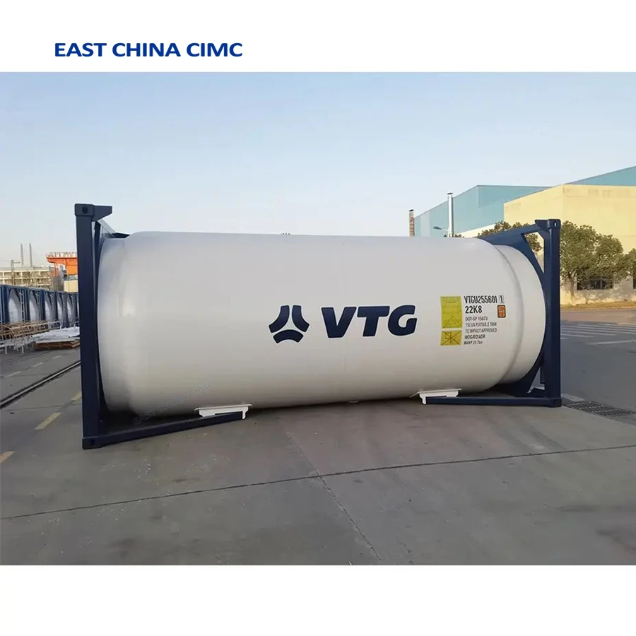 40FT 40cbm LNG LPG ISO Tank Container With BV CCS LR For Market Sale