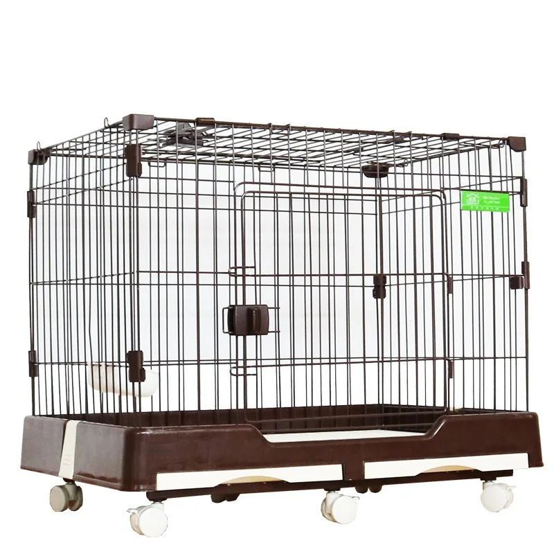 Pet Dog Cage Pet Supplies Direct Cat Rabbit with Toilet Pet Iron Cage Dog Supplies