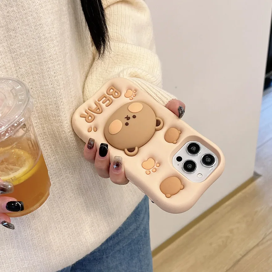 Cute Characters Drop-Proof Silicon Mobile Phone Case For Infinix Hot 40 Back Cover For Iphone Tecno Samsung Itel