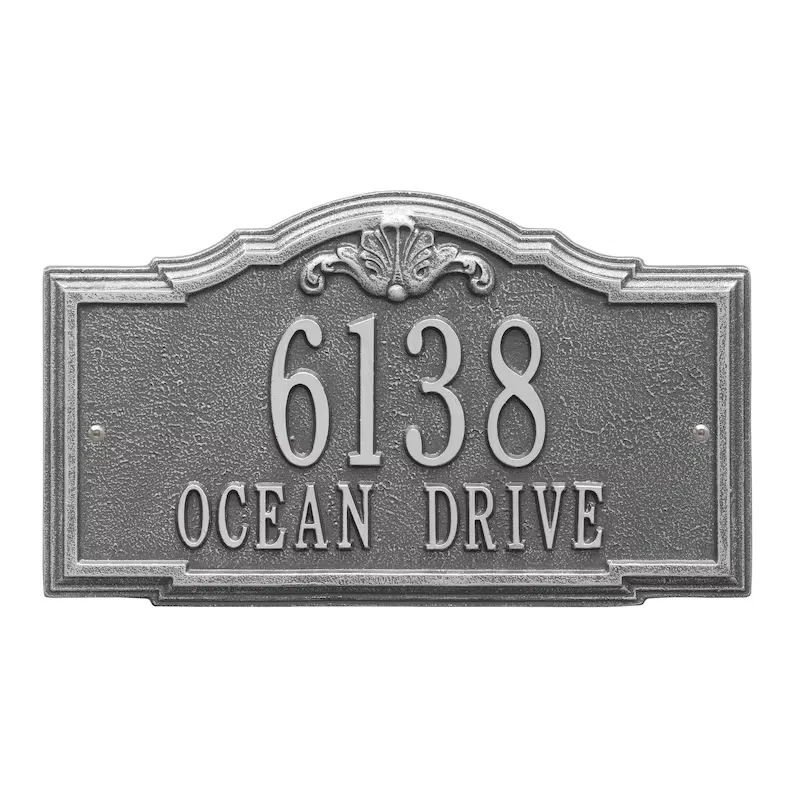 Custom Outdoor Memorial Bronze Plaque Stainless Steel Brass Signage Metal Logo house number door