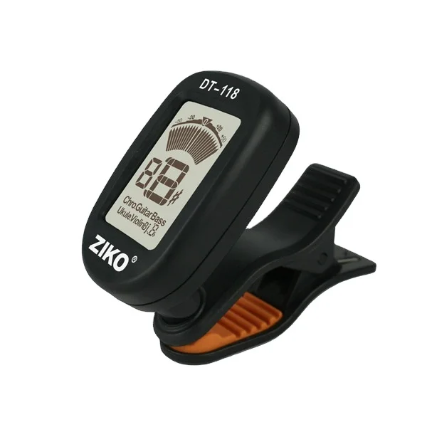 DT-118 Ziko хроматические Мини гитарный тюнер на вертикальный экран для бас-гитара