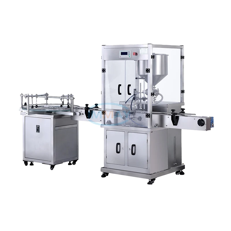 Hot sale high precision one head automatic servo oil water shampoo filling machine for plastic glass bottle