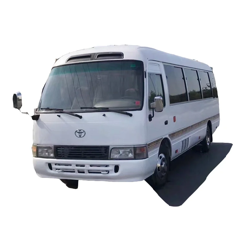 LHD 2016 Japan used good condition Toyotai coaster bus with diesel engine 23 seats white  for seal