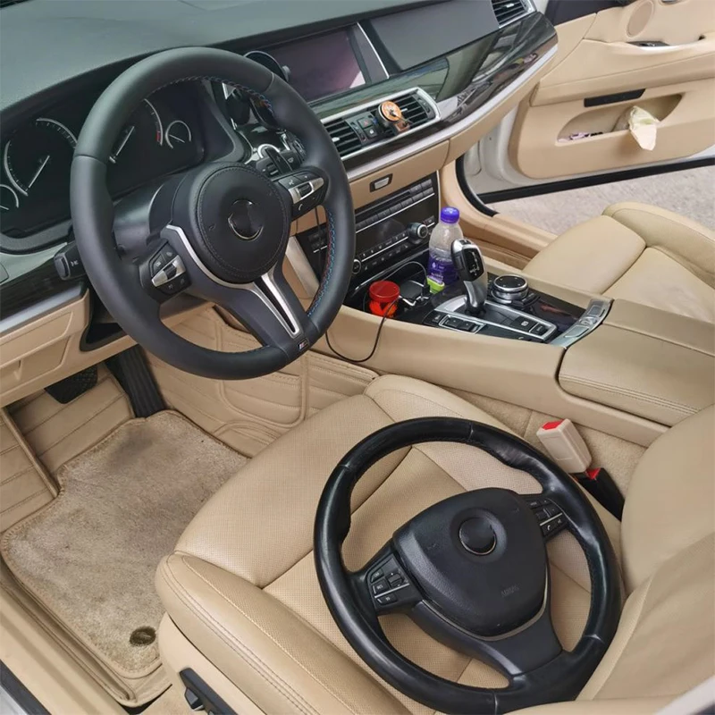 Для BMW F10 F20 F30 M спортивный кожаный руль интерьер