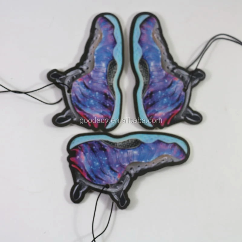 Customized Size and Eco-friendly cotton paper Material hanging car air freshener