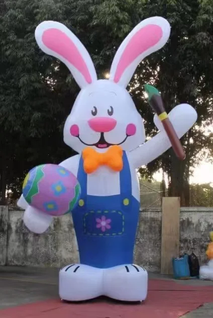 Easter inflatable egg rabbit air model Easter rabbit inflatable outdoor venue layout props
