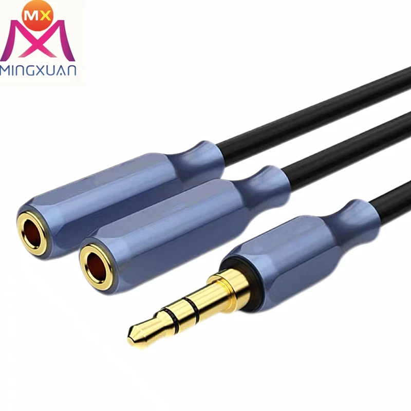 1M Headset Splitter Cable Phone Audio Connection Adapter Converter computer mobile TV input