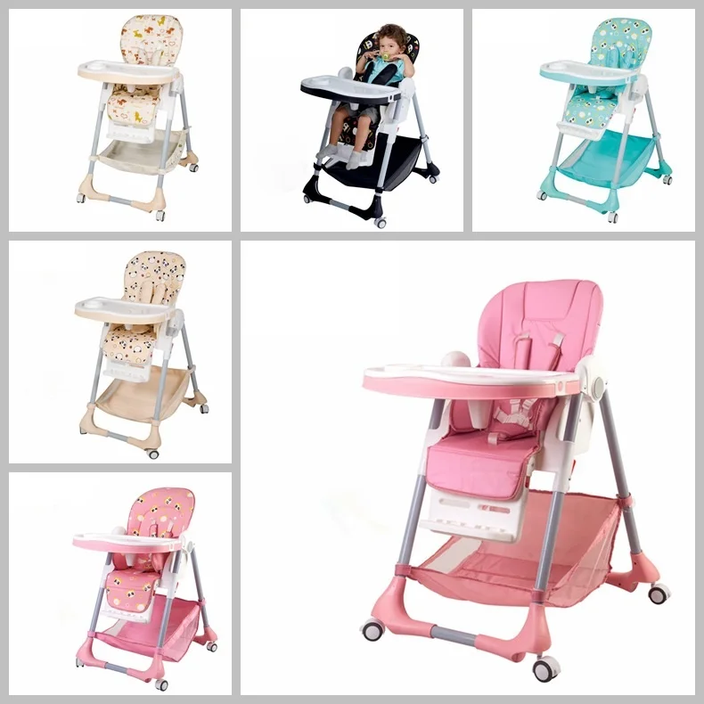 Adjustable Portable Baby Feeding Chair Plastic Dining Chair For Dining Furniture