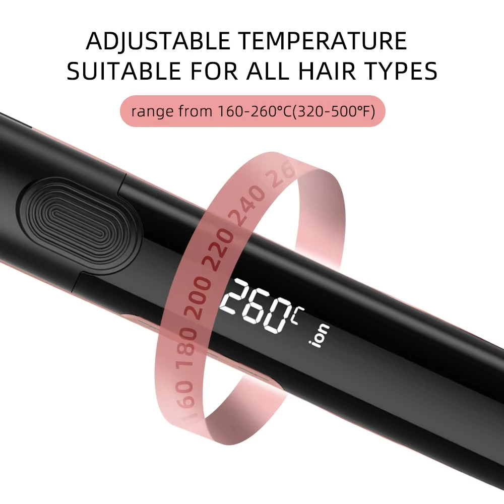 Portable Ionic Hair Straightener And Curler 2 In 1 Keratin 500F Treatment Hair Flat Irons For Household Straightening Iron