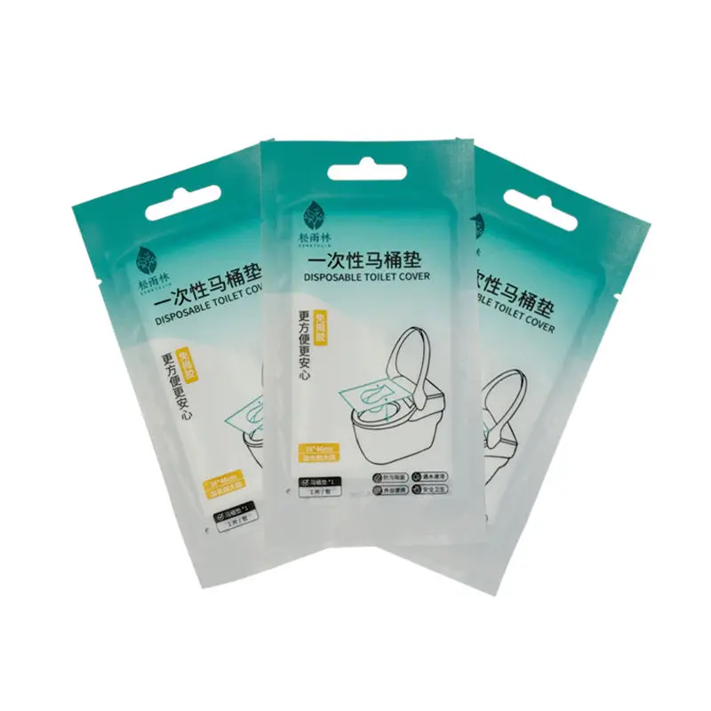 Biodegradable toilet seat covers toilet seat cover paper disposable toilet cover with sticker