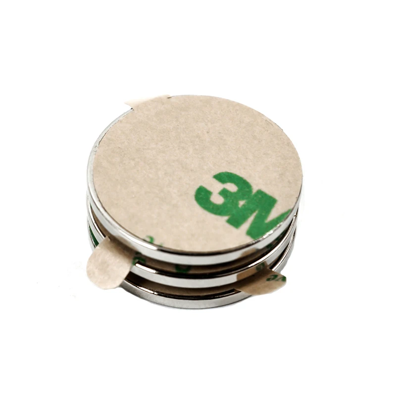 Permanent protective layer with adhesive backing 3M round disk N52 strong neodymium magnet rare earth permanent magnets