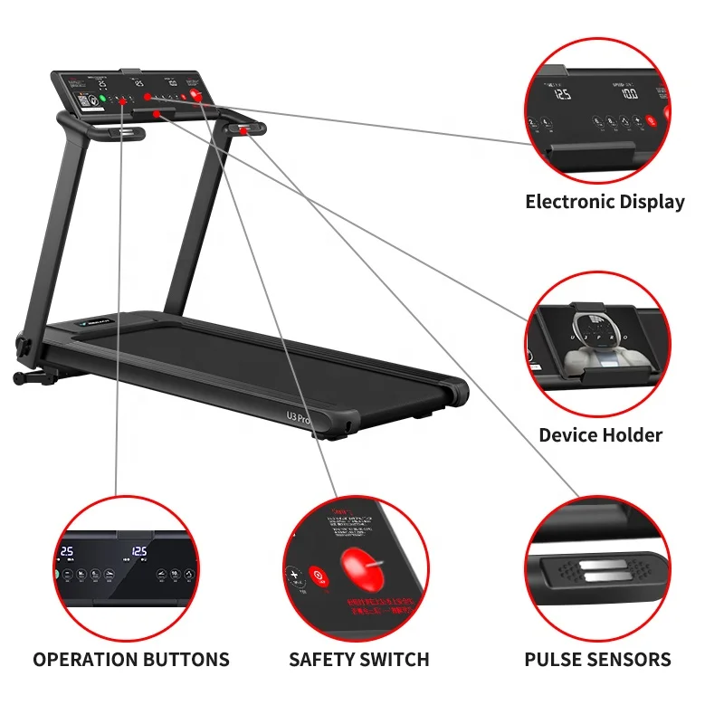 MERACH Gym Equipment Walking Pad Outdoor Folding Electric Treadmill Running Machine For Home