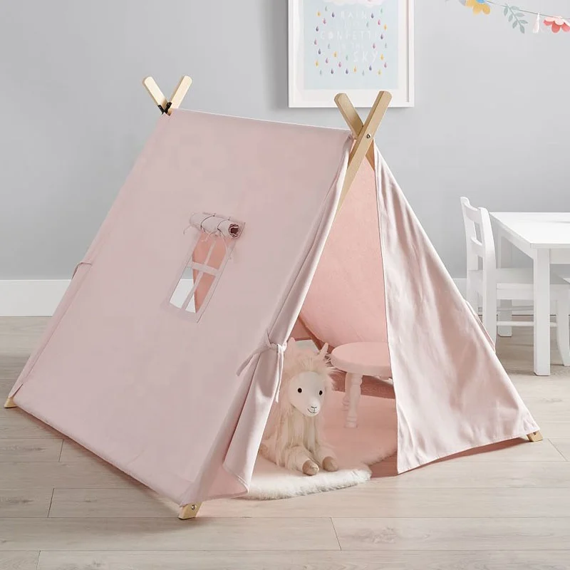 Asweets Kids Indoor Cotton Canvas Teepee A Frame Playhouse Play House Tent