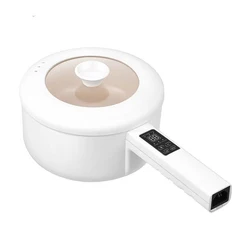 Multifunctional 1.5L Electric Mini Steam Pot Easy to Clean  Ceramic Sauce Electric Cooking Pot