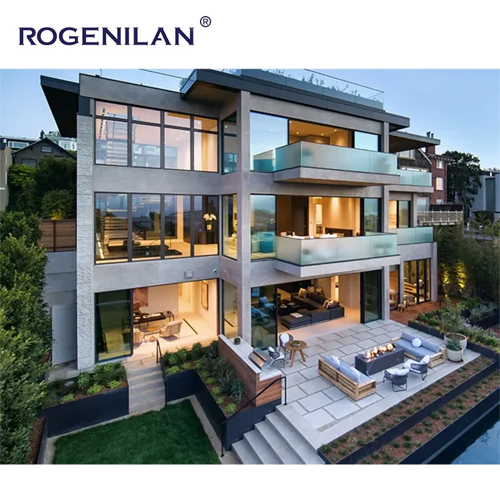 MINIMALISM SERIES Ultra Narrow CE Certificate Double Glass Aluminium Alloy Profile Slimline Tall Doors And Windows