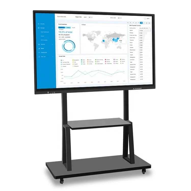 Movable Android Monitor  Cheap Tv Smart Television Interactive Large 32 Inch Tv Television