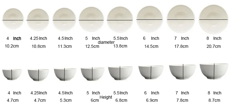 Customized ceramic salad bowl porcelain bowl ceramic bowl of various sizes