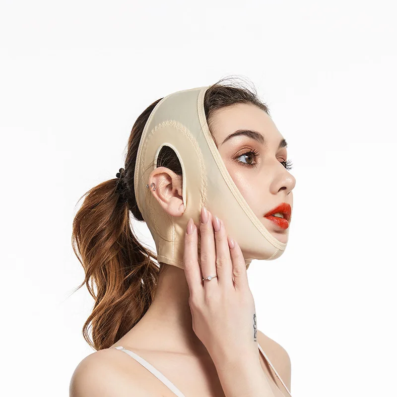 Neck and Chin Compression Wrap Strap Face Slimmer Chin Lifting Post Surgical Chin Strap Bandage for Women