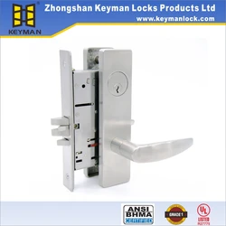 KEYMAN American Top Security Mortise Cylinder Office Entry Door Lock ANSI Grade 1