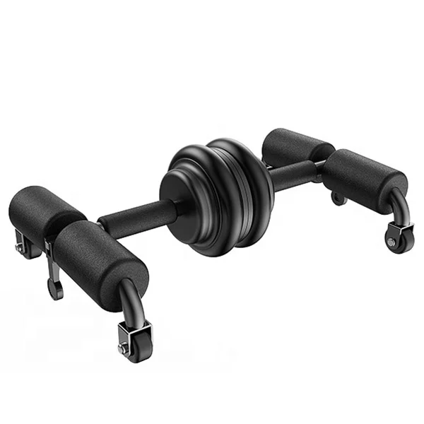 ZT Fitness AB Roller Yoga Push Up Bars Exercise Abdominal Massage Roller Sit Up Bar Set
