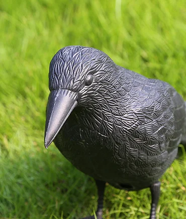 L&Y wholesale Outdoor hunting decoy Plastic black crow decoration plastic hunting decoy crow