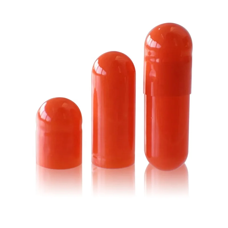Size 0 Empty Gelatin Capsules Separated Opaque Capsule