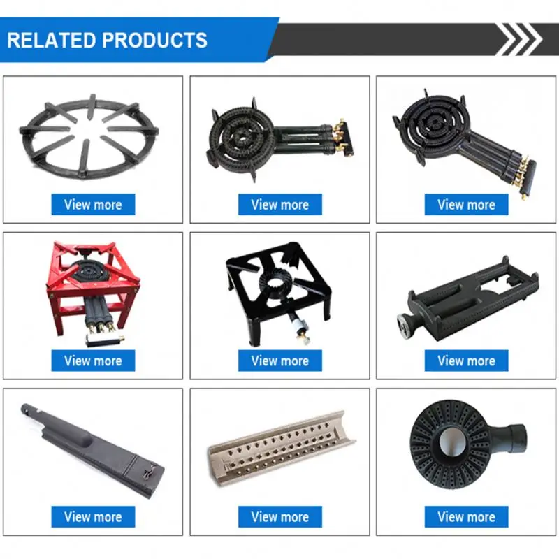 Latest scientific research technology good price 4 ring cast iron burner gas stove cast iron coal indoor cooking stove