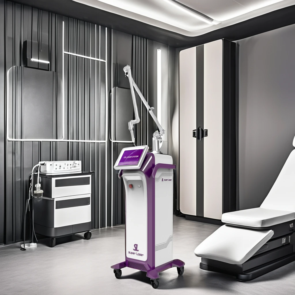 RF tube 30w Stationary CO2 Medical Fractional Laser Machine Anti-Puffiness Carbon Peeling Anti-Aging Skin Resurfacing Treatment