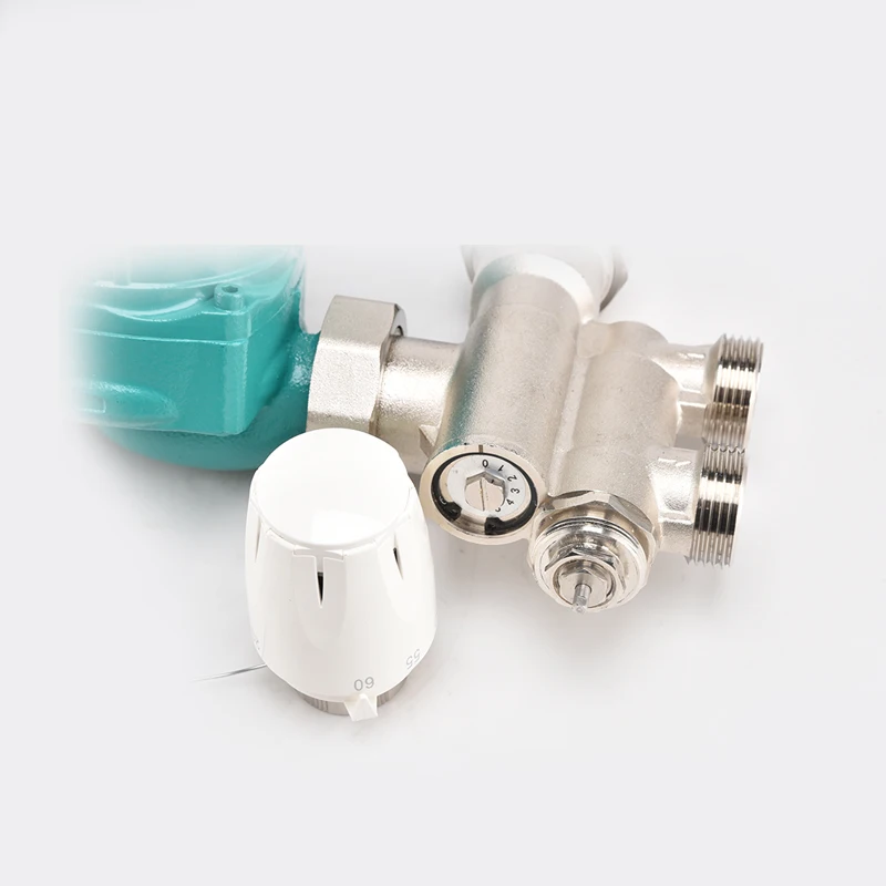 H1002 Series 1' Floor Heating Manifold Pump And Mixing Valve Set