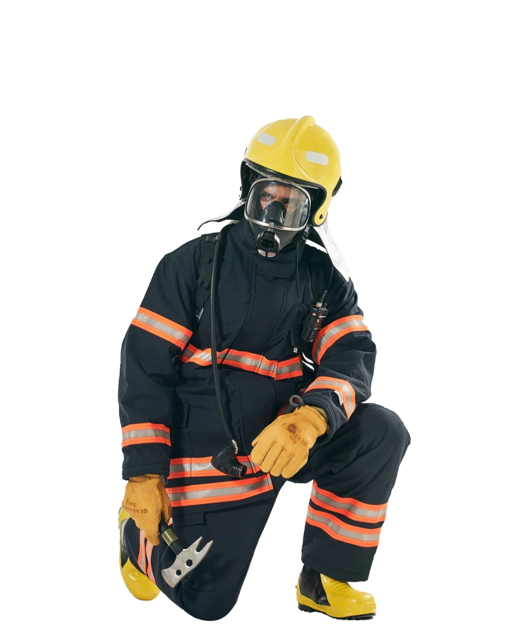 China factory direct sale fire proof aramid fiber suits fire fighting uniforem for fireman